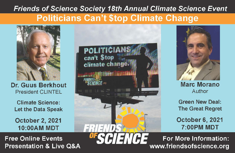 Foss 18th annual climate event October 2 & 6, 2021.